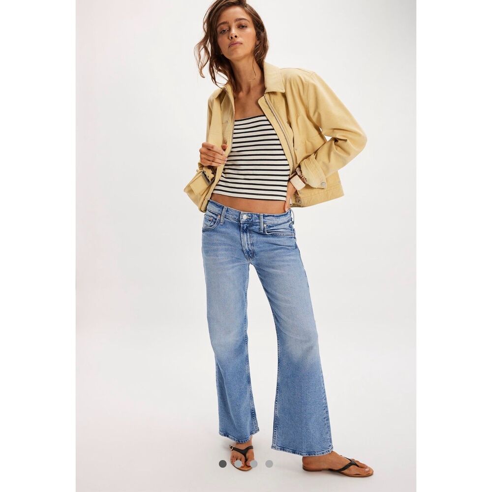 Mother Denim The Bookie Flood Sow Surreal Size 24